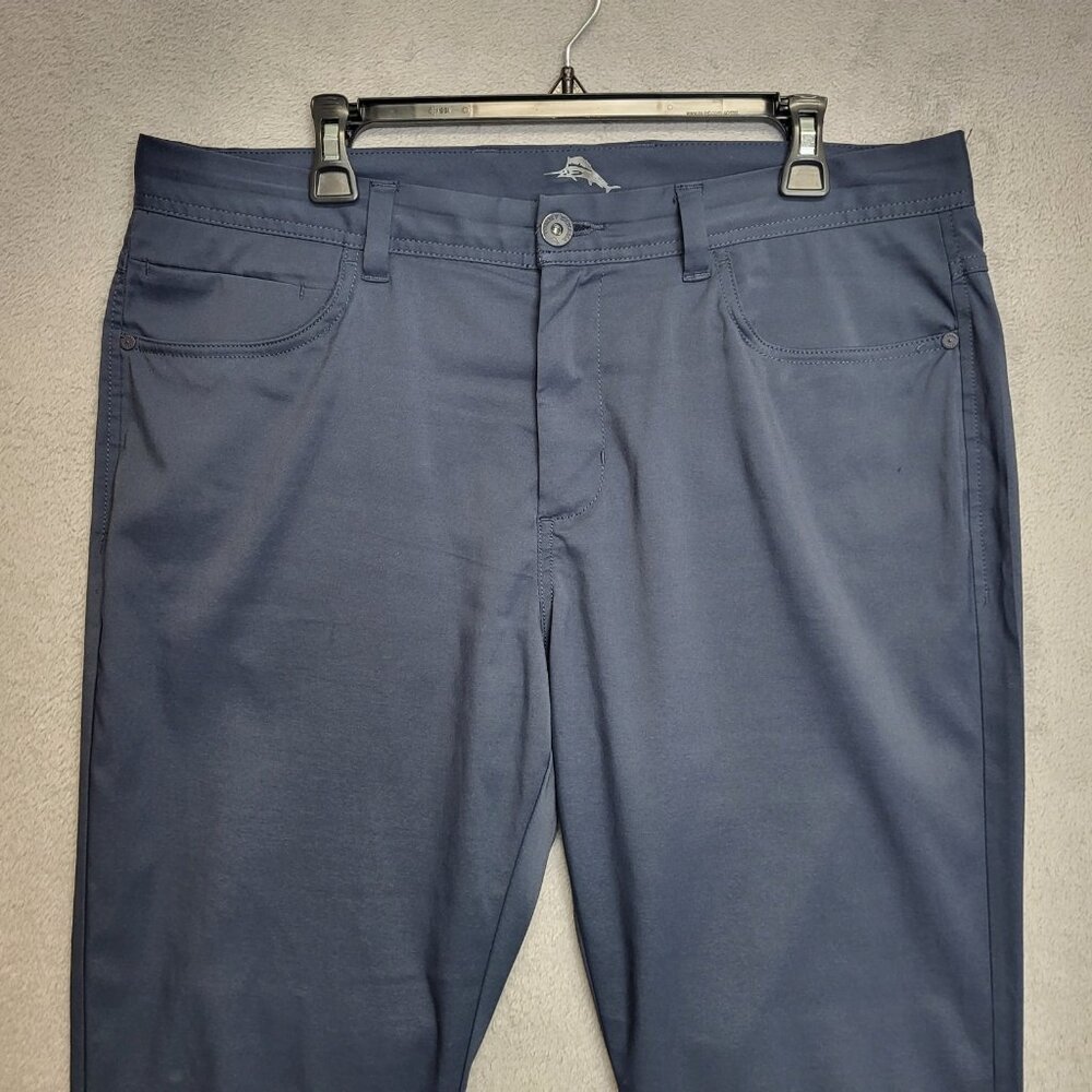 Tommy Bahama Pants Mens 36x32 Navy Blue Island Zone Performance Stretch 5-Pocket - Picture 2 of 12